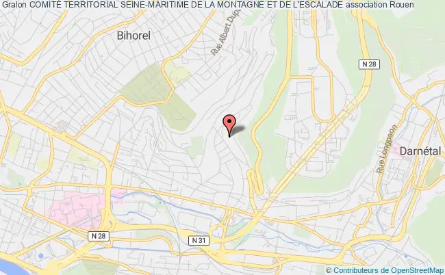 plan association ComitÉ Territorial Seine-maritime De La Montagne Et De L'escalade Rouen