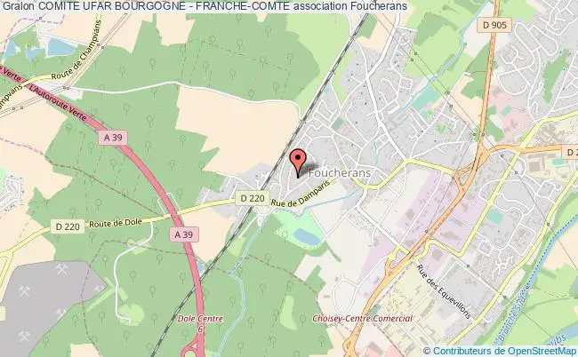 plan association Comite Ufar Bourgogne - Franche-comte Foucherans