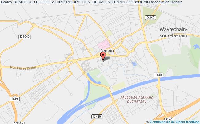 plan association Comite U.s.e.p. De La Circonscription  De Valenciennes-escaudain Denain
