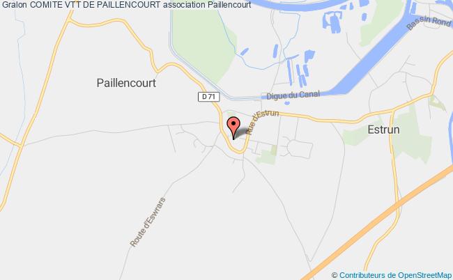 plan association Comite Vtt De Paillencourt Paillencourt