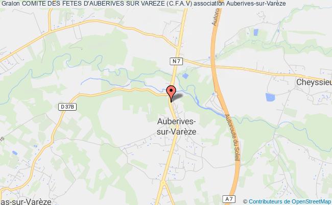 plan association Comites Des Fetes Auberives-sur-Varèze