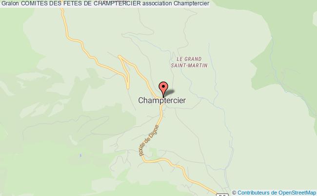 plan association Comites Des Fetes De Champtercier Champtercier