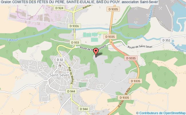plan association Comites Des FÊtes Du Pere, Sainte-eulalie, Bas Du Pouy. Saint-Sever
