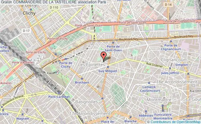 plan association Commanderie De La Tasteliere Paris