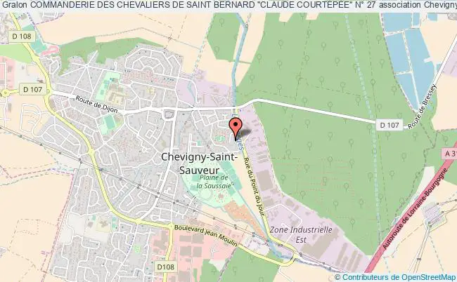 plan association Commanderie Des Chevaliers De Saint Bernard "claude CourtÉpÉe" N° 27 Chevigny-Saint-Sauveur