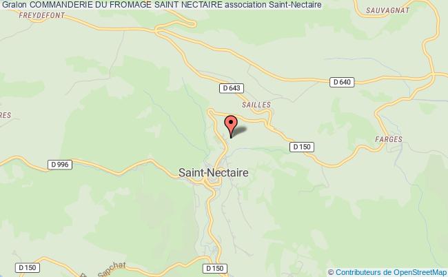 plan association Commanderie Du Fromage Saint Nectaire Saint-Nectaire