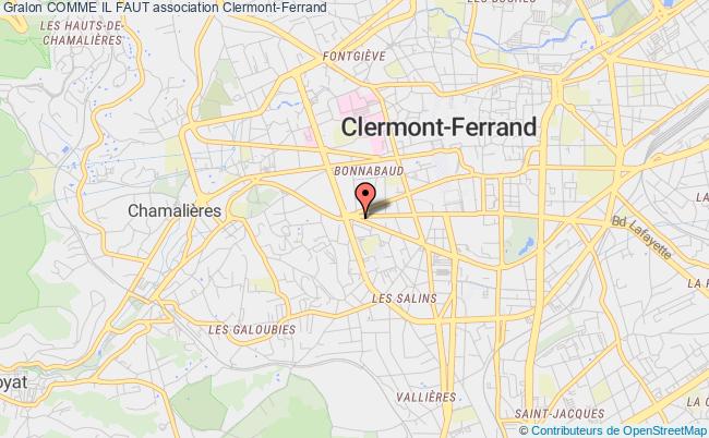 plan association Comme Il Faut Clermont-Ferrand