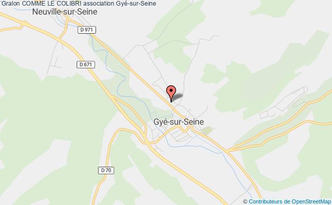 plan association Comme Le Colibri Gyé-sur-Seine