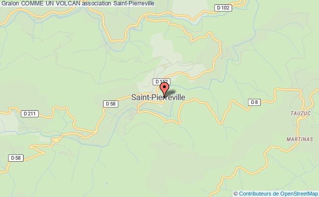 plan association Comme Un Volcan Saint-Pierreville