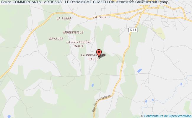 plan association Commercants - Artisans - Le Dynamisme Chazellois Chazelles-sur-Lyon