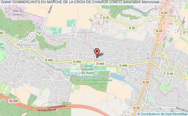 plan association Commercants Du Marche De La Croix De Chavaux (cmcc) Marcoussis
