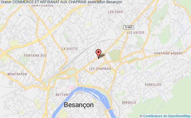 plan association Commerce Et Artisanat Aux Chaprais Besançon