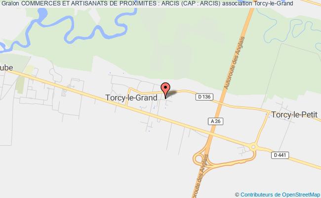 plan association Commerces Et Artisanats De Proximites : Arcis (cap : Arcis) Torcy-le-Grand
