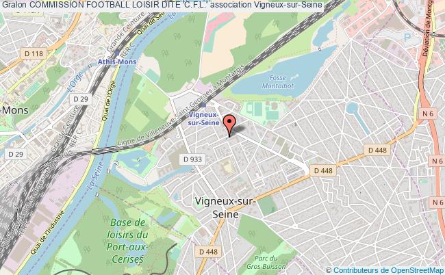 plan association Commission Football Loisir Dite 'c.f.l.' Vigneux-sur-Seine