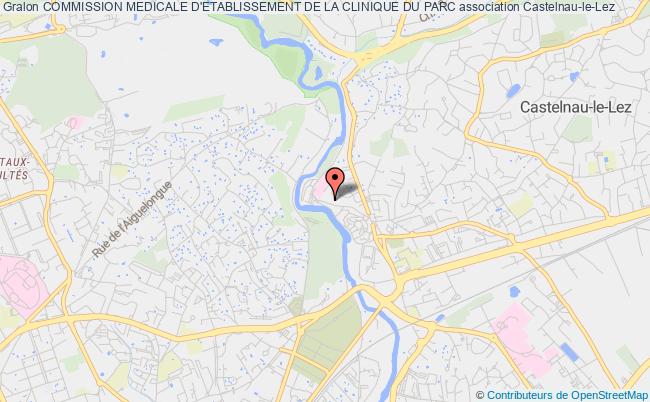 plan association Commission Medicale D'etablissement De La Clinique Du Parc Castelnau-le-Lez