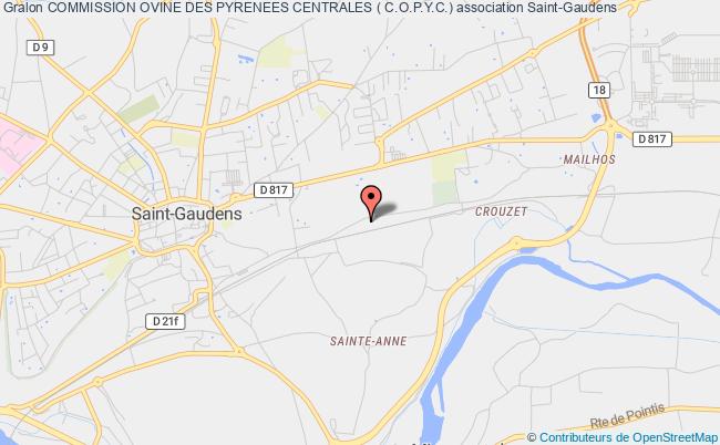 plan association Commission Ovine Des Pyrenees Centrales ( C.o.p.y.c.) Saint-Gaudens