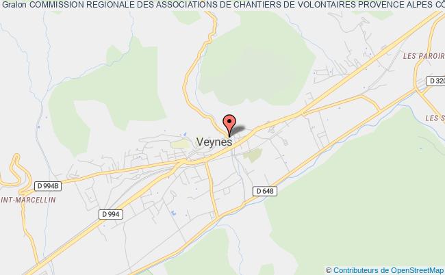plan association Commission Regionale Des Associations De Chantiers De Volontaires Provence Alpes CÔte D'azur Veynes