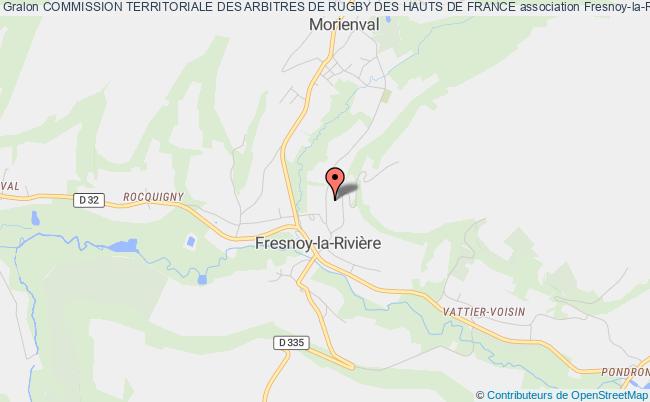 plan association Commission Territoriale Des Arbitres De Rugby Des Hauts De France Fresnoy-la-Rivière