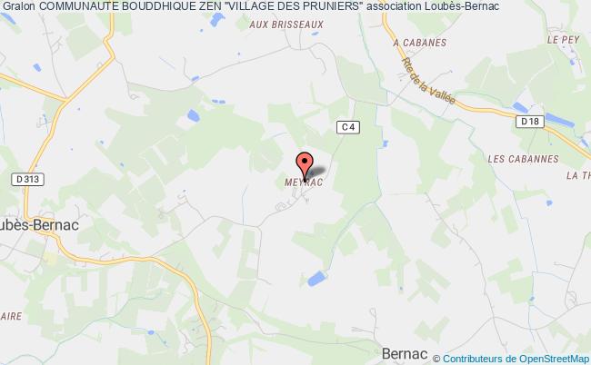 plan association Communaute Bouddhique Zen "village Des Pruniers" Loubès-Bernac