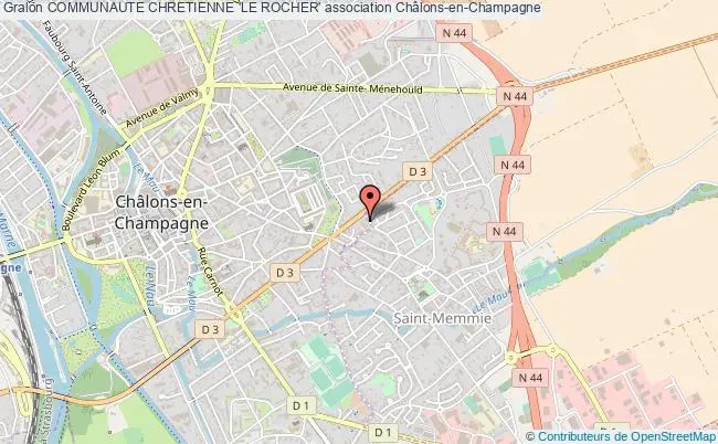 plan association Communaute Chretienne 'le Rocher' Châlons-en-Champagne