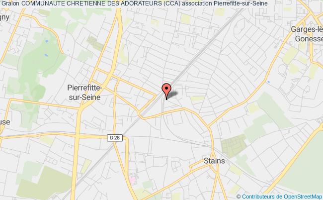 plan association Communaute Chretienne Des Adorateurs (cca) Pierrefitte-sur-Seine