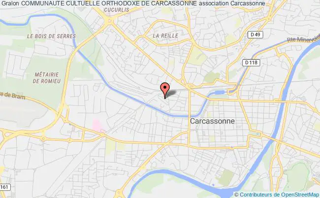 plan association Communaute Cultuelle Orthodoxe De Carcassonne Carcassonne