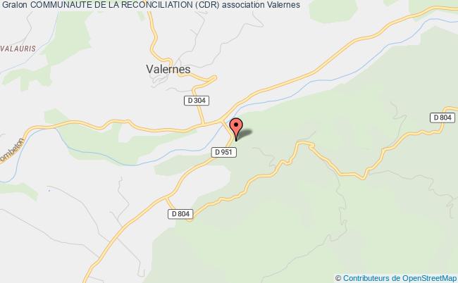 plan association Communaute De La Reconciliation (cdr) Valernes