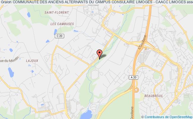 plan association CommunautÉ Des Anciens Alternants Du Campus Consulaire Limoges - Caacc Limoges Limoges