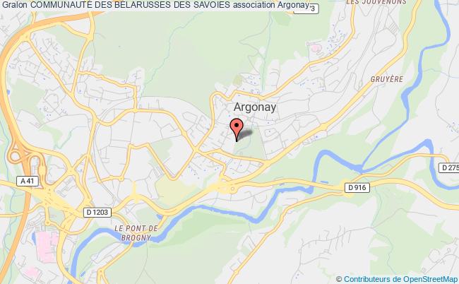 plan association CommunautÉ Des BÉlarusses Des Savoies Argonay