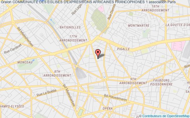 plan association Communaute Des Eglises D'expressions Africaines Francophones 1 PARIS