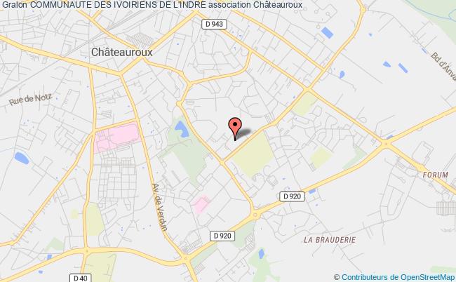 plan association Communaute Des Ivoiriens De L'indre Châteauroux