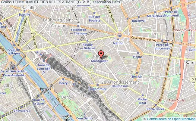 plan association Communaute Des Villes Ariane (c. V. A.) Paris