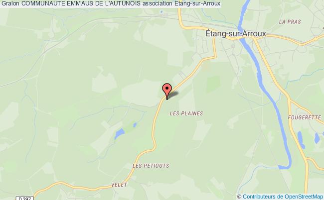 plan association Communaute Emmaus De L'autunois Étang-sur-Arroux