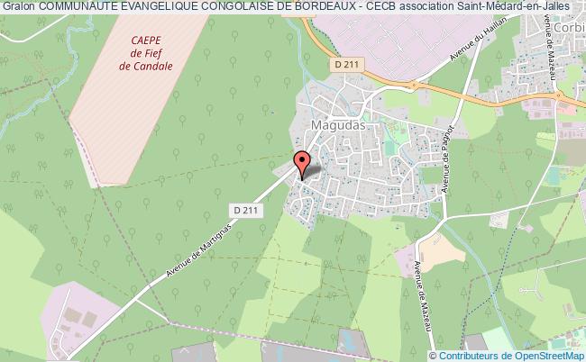 plan association Communaute Evangelique Congolaise De Bordeaux - Cecb Saint-Médard-en-Jalles