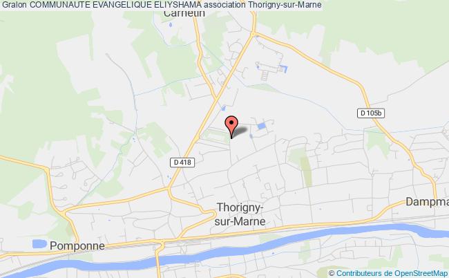 plan association Communaute Evangelique Eliyshama Thorigny-sur-Marne