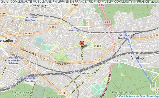 plan association Communaute Musulmane Philippine En France (filipino Muslim Community In France) Versailles