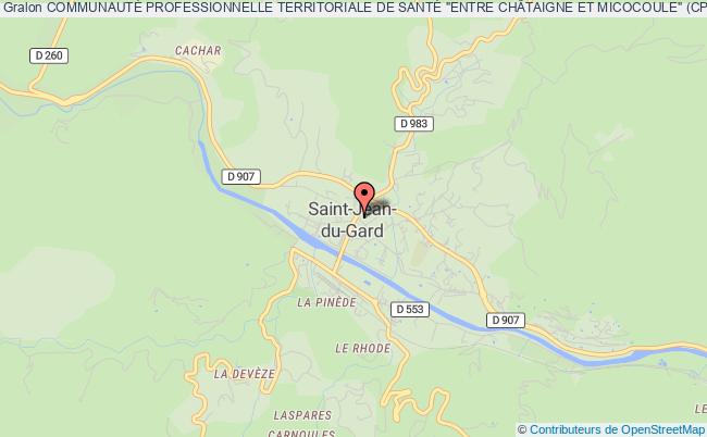 plan association CommunautÉ Professionnelle Territoriale De SantÉ "entre ChÂtaigne Et Micocoule" (cpts) Saint-Jean-du-Gard