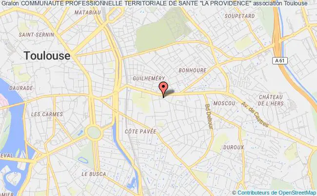 plan association Communaute Professionnelle Territoriale De Sante "la Providence" Toulouse
