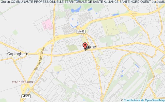 plan association Communaute Professionnelle Territoriale De Sante Alliance Sante Nord Ouest Lille