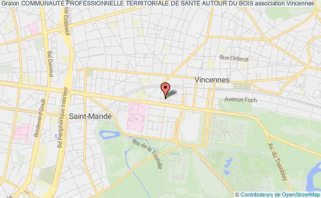 plan association CommunautÉ Professionnelle Territoriale De SantÉ Autour Du Bois Vincennes
