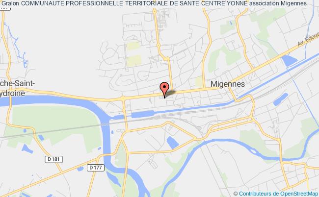 plan association Communaute Professionnelle Territoriale De Sante Centre Yonne Migennes