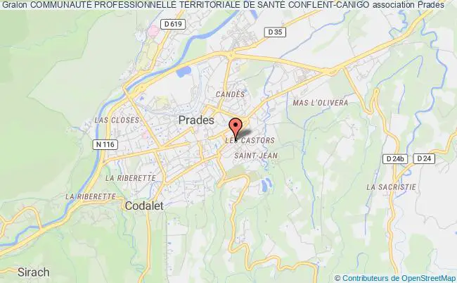 plan association CommunautÉ Professionnelle Territoriale De SantÉ Conflent-canigo Prades