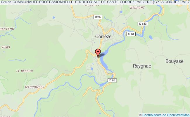 plan association CommunautÉ Professionnelle Territoriale De SantÉ CorrÈze/vezere (cpts CorrÈze/vÉzÈre) Corrèze