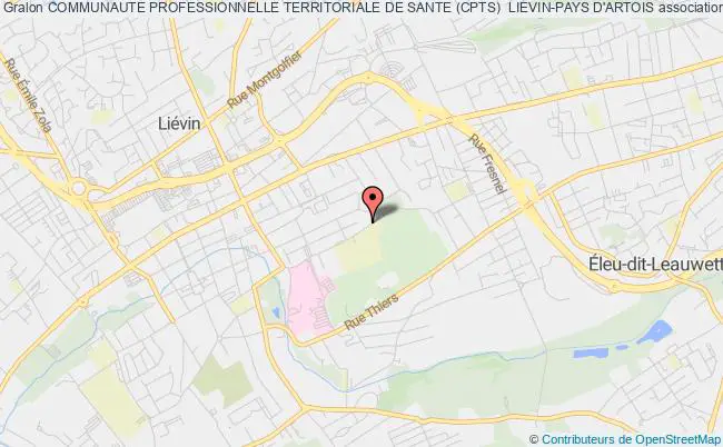 plan association Communaute Professionnelle Territoriale De Sante (cpts)  Lievin-pays D'artois Liévin