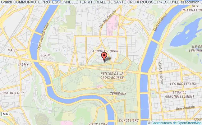 plan association CommunautÉ Professionnelle Territoriale De SantÉ Croix Rousse Presqu'ile Lyon