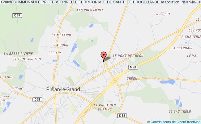 plan association CommunautÉ Professionnelle Territoriale De Sante De Broceliande Plélan-le-Grand