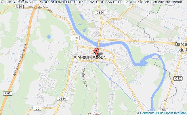 plan association CommunautÉ Professionnelle Territoriale De SantÉ De L'adour Aire-sur-l'Adour