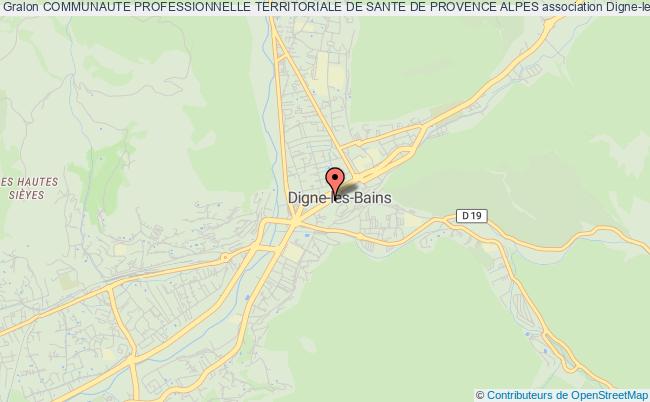 plan association Communaute Professionnelle Territoriale De Sante De Provence Alpes Digne-les-Bains