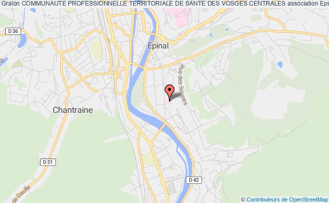 plan association Communaute Professionnelle Territoriale De Sante Des Vosges Centrales Épinal