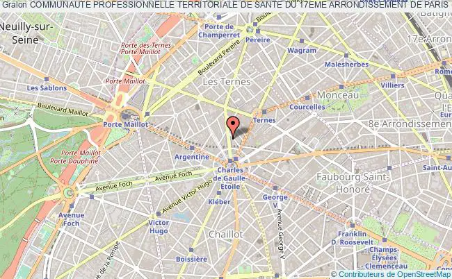 plan association Communaute Professionnelle Territoriale De Sante Du 17eme Arrondissement De Paris (cpts 17) Paris